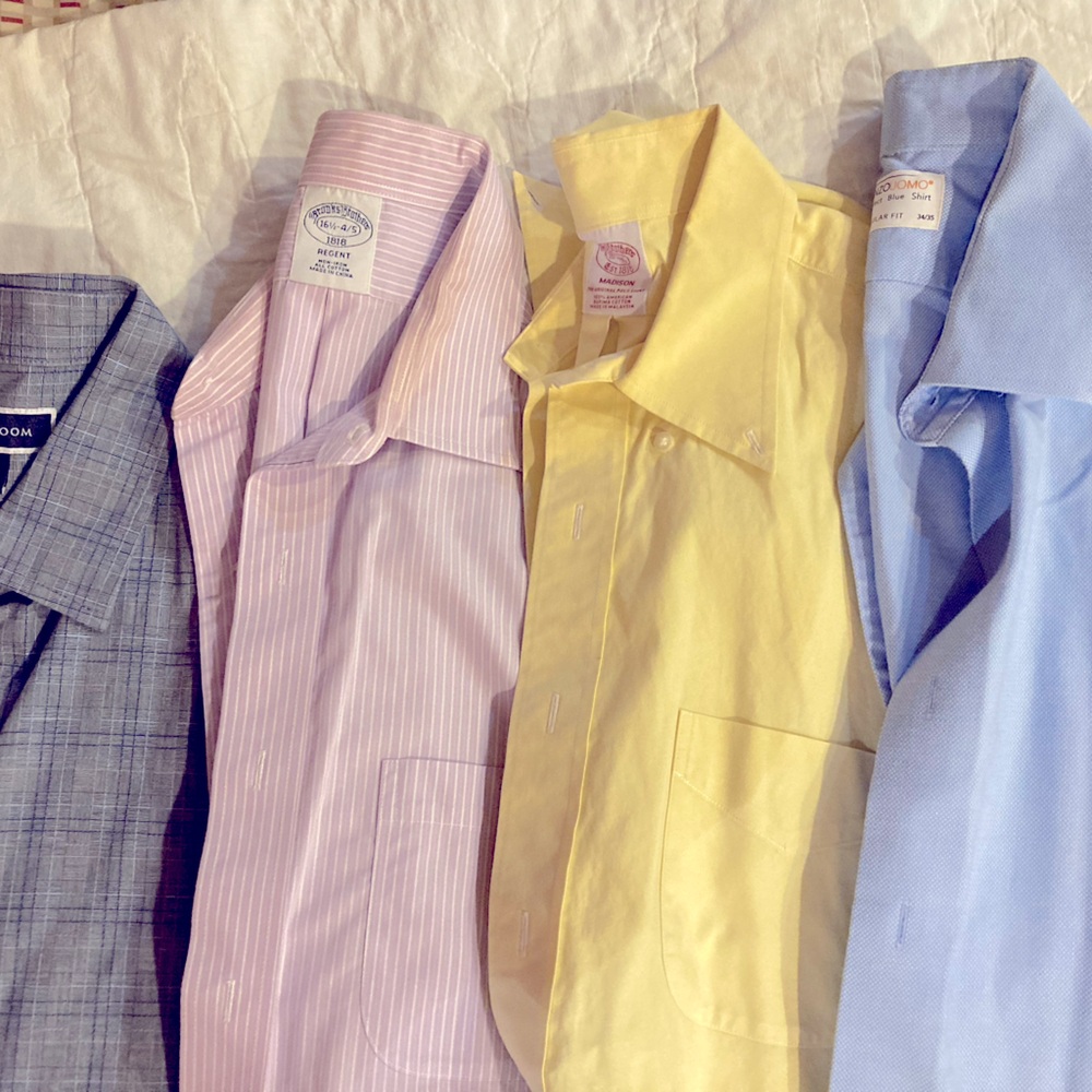 Men’s large dress shirts four shirts 16.5 34/35